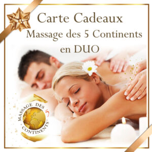 Carte cadeau Massage des 5 continents en duo